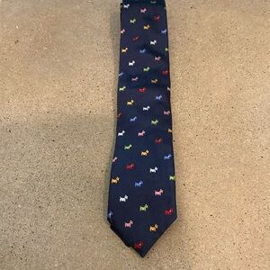 Mens Tie Westies Scottie Dog NWOT